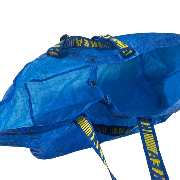 2 Large Double Strap Snap Closure IKEA Shopping  Bags - Picture 6 of 9